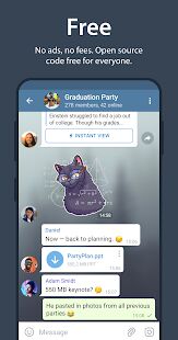 Скачать бесплатно Telegram [Открты функции] Зависит от устройства - Русская версия apk на Андроид