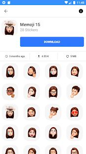 Скачать бесплатно Memoji Emojis Stickers For WhatsApp WAStickerApps [Разблокированная] 1.5 - RU apk на Андроид