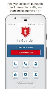 Скачать бесплатно Spam Call Blocker - telGuarder [Все функции] 1.1.0 - RU apk на Андроид