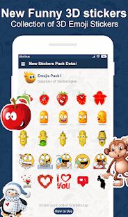 Скачать бесплатно Big Emoji Stickers 2020 iSticker WAStickerApps [Без рекламы] 2.8 - RUS apk на Андроид