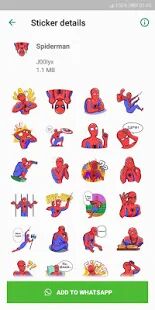 Скачать бесплатно Movie and Comics Stickers - WAStickerApps [Без рекламы] 2.0 - Русская версия apk на Андроид