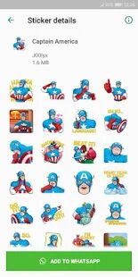 Скачать бесплатно Movie and Comics Stickers - WAStickerApps [Без рекламы] 2.0 - Русская версия apk на Андроид