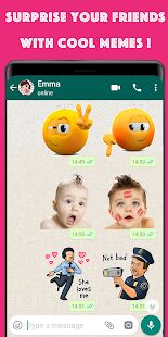 Скачать бесплатно WAStickerApps мем наклейки, любовные наклейки [Открты функции] 3.0 - RUS apk на Андроид