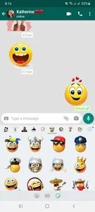 Скачать бесплатно Emoji : наклейки для WhatsApp - WAStickerapps [Открты функции] 1.7 - Русская версия apk на Андроид