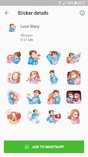 Скачать бесплатно Love Story Stickers - WAStickerApps [Полная] 1.0 - RUS apk на Андроид