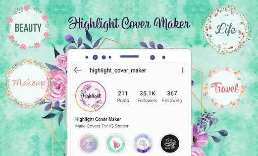 Скачать бесплатно Highlight Cover Maker - Covers For Instagram Story [Открты функции] 1.0.4 - RUS apk на Андроид