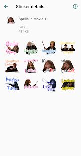 Скачать бесплатно WAStickers for HarryPotter [Разблокированная] 6.2.3 - RUS apk на Андроид